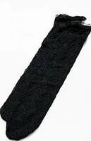 PacSun Black Lace Crew Socks