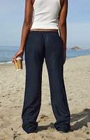 John Galt Black Anastasia Linen Pants