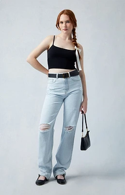 Pacsun Eco Light Indigo Ripped '90s Boyfriend Jeans