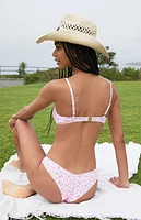 Kulani Kinis Pink Floral Underwire Bralette Bikini Top
