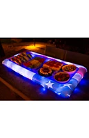 Pool Candy Inflatable Illuminated LED Stars & Stripes Buffet Pool Cooler