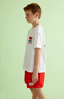 PacSun Kids Red 4.5" Swim Trunks