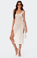 Nevea Open-Back Knitted Midi Dress