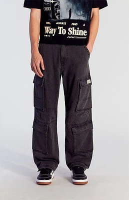 Pacsun Black Baggy Cargo Jeans