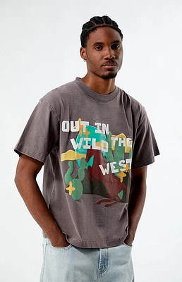 Pacsun Wild West Puff Oversized T-Shirt