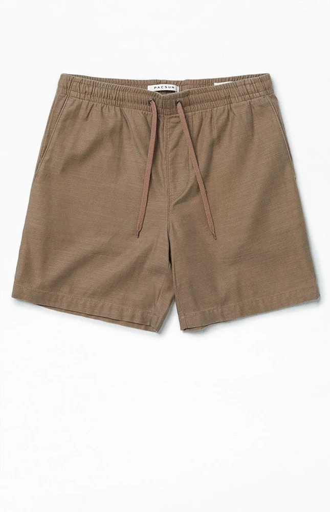 Brown Volley Shorts