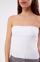 LA Hearts Florence Fold-Over Tube Top