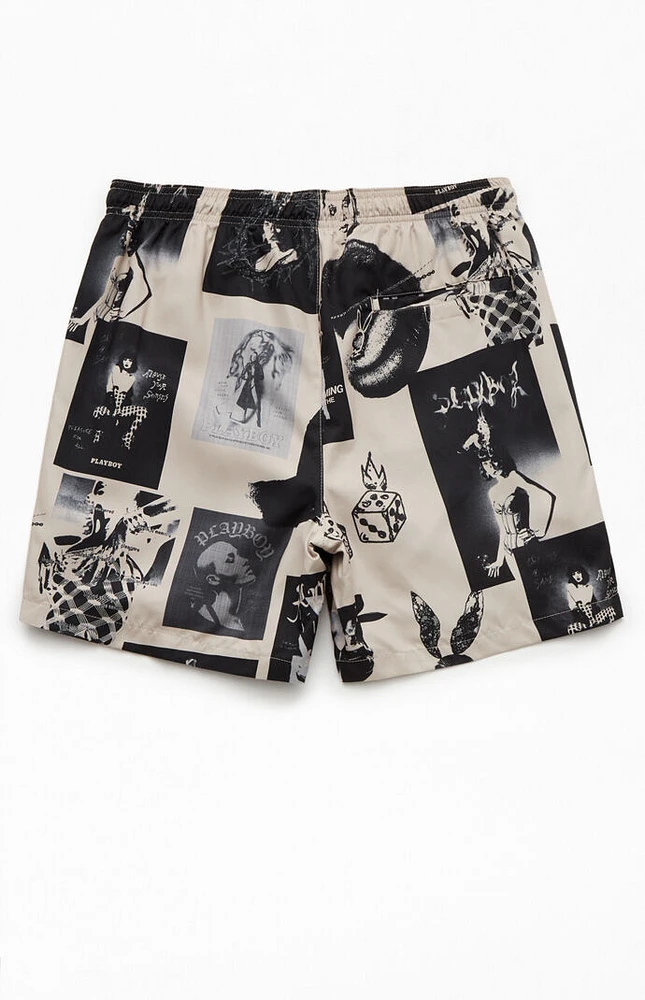 Playboy By PacSun Dive 6" Swim Trunks