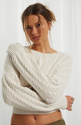 Fawn Cable Stitch Sweater