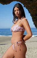 Amor y Besos Floral Tie Side High Cut Bikini Bottom