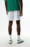 adidas Striped White Mesh Shorts