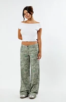 PacSun Tree Camo Low Rise Baggy Pants