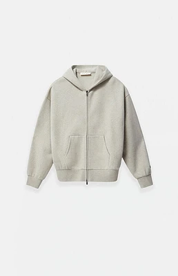 Fear of God Essentials Kids Heather Stone Full Zip Fleece Hoodie