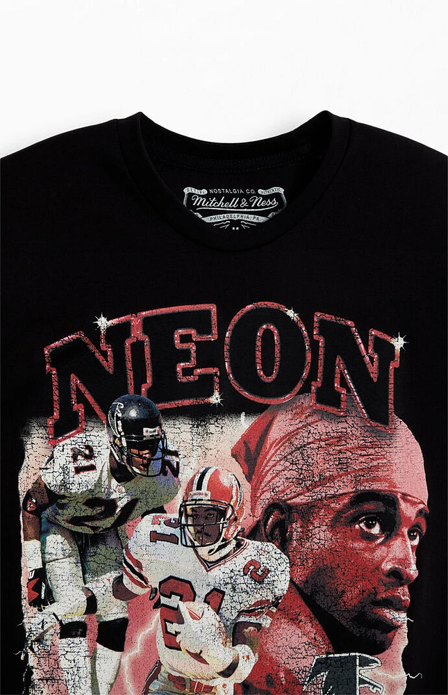 Mitchell & Ness Atlanta Falcons Neon Deion Sanders T-Shirt