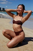 Pacsun Brown Poppy Underwire Bralette Bikini Top