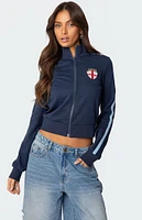 Edikted England Zip Up Sweatshirt