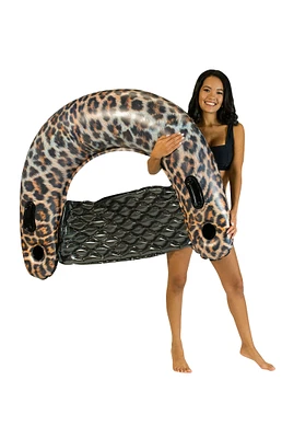 PoolCandy Leopard Print Jumbo Sun Chair