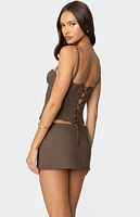 Edikted Ellis Buttoned Up Corset