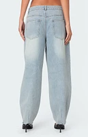 Edikted Balloon Washed Low Rise Jeans