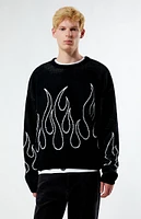 PacSun Flame Cropped Sweater