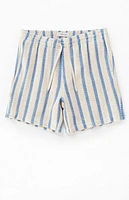 Pacsun Blue Striped Crochet Volley Shorts