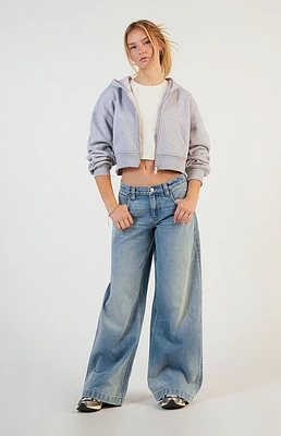 Pacsun Sloane Low Rise Ultra Baggy Jeans Light Indigo