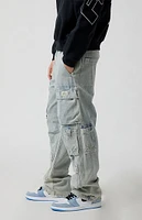 PacSun Light Indigo Baggy Cargo Jeans