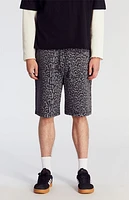 Pacsun Dark Leopard Denim Baggy Shorts