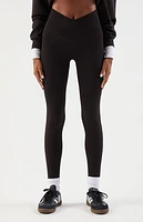 PAC 1980 WHISPER Black Active Crossover Yoga Pants
