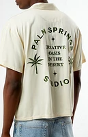 Pacsun Palm Springs Embroidered Woven Camp Shirt
