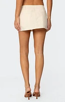 Edikted Addey Linen Look Mini Skort
