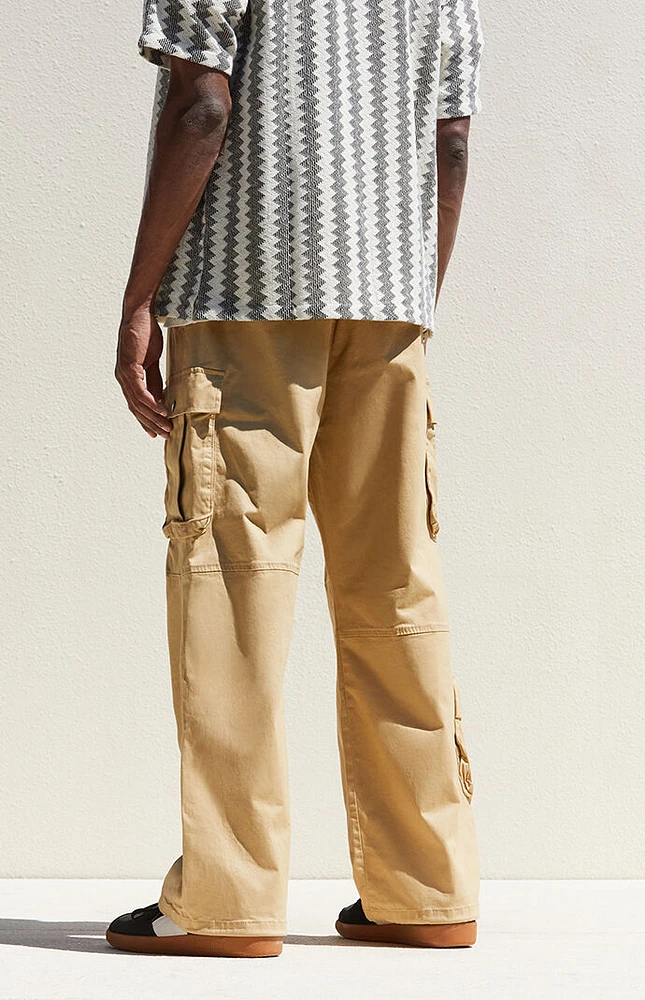 PacSun Cream Extreme Baggy Cargo Pants