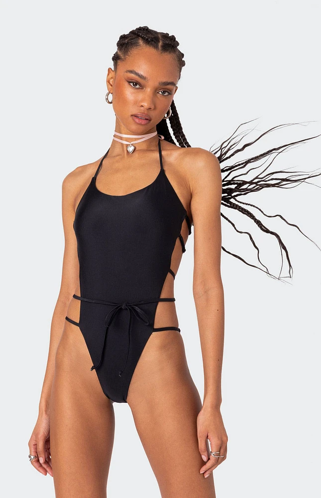 Strappy One Piece Swimsuit