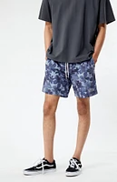 PacSun Recycled Tonal Floral 6.5" Swim Trunks