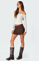 Edikted Rosanne Off The Shoulder Top
