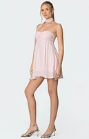 Edikted Pheona Strapless Scarf Mini Dress