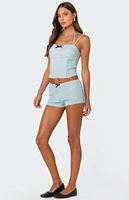 Edikted Saffron Scrunched Shorts