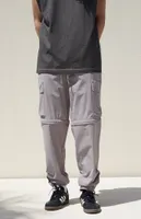 PacSun Gray Zip Off Performance Cargo Joggers