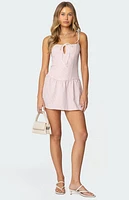 Edikted Cordelia Striped Mini Dress