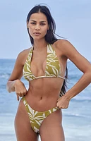Stone Fox Green Rico Multi-Wear Halter Bikini Top