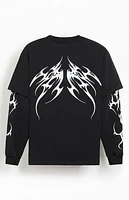 Pacsun Cyber 2fer Long Sleeve T-Shirt