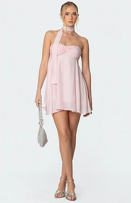 Edikted Pheona Strapless Scarf Mini Dress