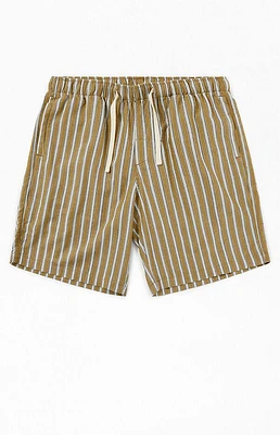 Rhythm Striped Beach Linen Shorts