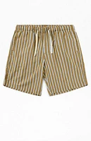 Rhythm Striped Beach Linen Shorts