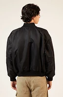 Pacsun Black Nylon Bomber Jacket