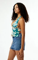 Rhythm Hawaiian Floral Halter Top