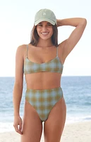 Thrills Plaid Ansley '90s High Waisted Bikini Bottom