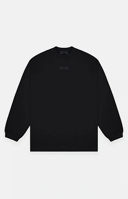 Fear of God Essentials Jet Black Long Sleeve T-Shirt