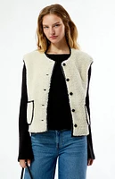 WEWOREWHAT Sherpa Reversible Vest