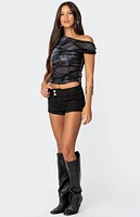 Edikted Shredded Asymmetric Top